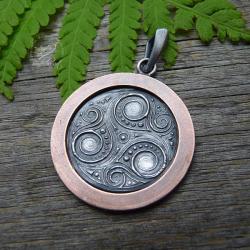 srebrny,miedziany,celtycki,talizman,amulet - Wisiory - Biżuteria