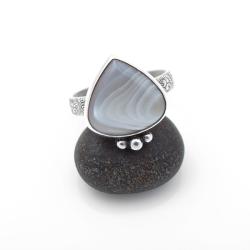 srebrny pierścionek,delikatny pierścionek,prezent - Pierścionki - Biżuteria