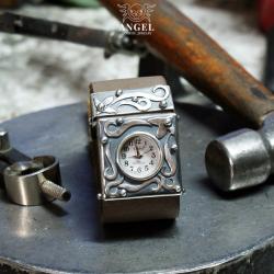 zegarek ze srebra,srebrny zegarek damski - Bransoletki - Biżuteria