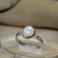 Pierścionki surowy pierścień,pierścień z kamieniem księżycowym