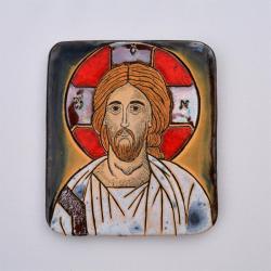 Beata Kmieć,ikona,ceramika,obraz,Chrystus - Ceramika i szkło - Wyposażenie wnętrz