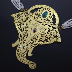 naszyjnik słoń,hinduski naszyjnik - Naszyjniki - Biżuteria