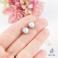 Kolczyki sztyfty z perłami,eleganckie,minimalistyczne