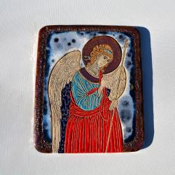 Beata Kmieć,anioł,ikona ceramiczna,ikona,obraz - Ceramika i szkło - Wyposażenie wnętrz