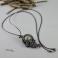 Naszyjniki agat druza,miedź,wire wrapping,pociecha,tytanowy
