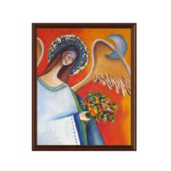 anioł,obraz,kwiaty,prezent,kobieta,skrzydła,anioły - Obrazy - Wyposażenie wnętrz