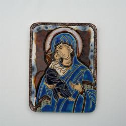 Beata Kmieć,ikona,ceramika,obraz,Matka Boska - Ceramika i szkło - Wyposażenie wnętrz