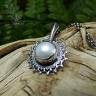 Naszyjniki srebrny,perła,delikatny,elegancki