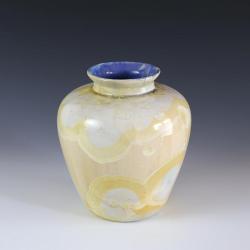 wazon,porcelana,biały,żółty,ceramika - Ceramika i szkło - Wyposażenie wnętrz