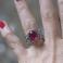 Pierścionki rubinowy,pierścionekzrubinem,kobiecy