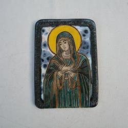 Beata Kmieć,Maryja,ikona ceramiczna,obraz - Ceramika i szkło - Wyposażenie wnętrz