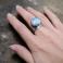 Pierścionki pierścionek z kamieniem księżycowym,regulowany