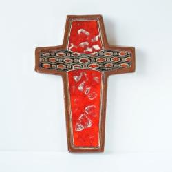 krzyż,ceramika,szkliwa,dekoracja,religia - Ceramika i szkło - Wyposażenie wnętrz
