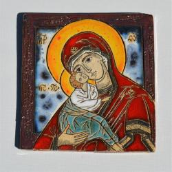 Beata Kmieć,ikona,ceramika,obraz,Maryja - Ceramika i szkło - Wyposażenie wnętrz