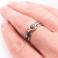 Pierścionki srebrno-złoty pierścionek,pierścionek z diamentem