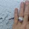 Pierścionki surowy pierścień,pierścień z opalem