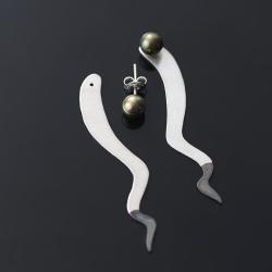 srebrne kolczyki,lekkie kolczyki,minimalistyczne - Kolczyki - Biżuteria
