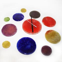 szklany zegar pomysł na prezent - Ceramika i szkło - Wyposażenie wnętrz