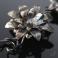 Naszyjniki srebrny naszyjnik z kwiatami,secesyjny naszyjnik
