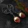 Kolczyki srebrne kolczyki wire wrapping z perłami,alabama
