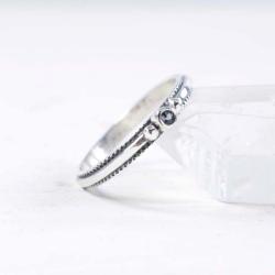 Srebrny pierścionek z topazem - Pierścionki - Biżuteria