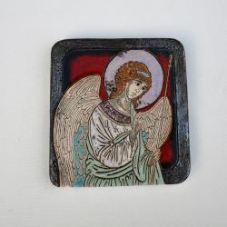 Beata Kmieć,Anioł,ikona,ceramika,obraz - Ceramika i szkło - Wyposażenie wnętrz