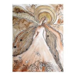 anioł,kobieta,skrzydła,aniołek,grafika,wnętrze, - Ilustracje, rysunki, fotografia - Wyposażenie wnętrz