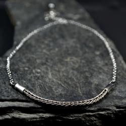srebrny łańcuszek - Naszyjniki - Biżuteria
