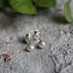 kolczyki srebro perła - Kolczyki - Biżuteria