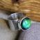 Pierścionki pierścionek,srebro,zielony dichroic. prosty,