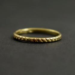 obrączka,złota,złoto,585,delikatna - Pierścionki - Biżuteria