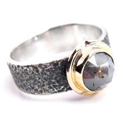 pierścionek z diamentem,unikatowy,wyjątkowy - Pierścionki - Biżuteria