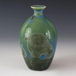 porcelana,butelka ceramiczna,wazon,szkliwo krys - Ceramika i szkło - Wyposażenie wnętrz