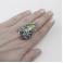 Pierścionki zielony labradoryt,srebrny pierścionek,litori