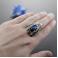 Pierścionki pierścionek,niebieski labradoryt,elficki,litori