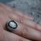 Pierścionki srebro pierścionek kwarc turmalin oksyda wrostki
