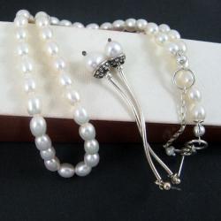 perłowy,subtelny - Komplety - Biżuteria