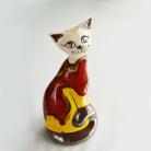Ceramika i szkło Beata Kmieć,kot,figurka,ceramika