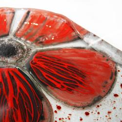 talerz sałatka szkło stapiane kwiat - Ceramika i szkło - Wyposażenie wnętrz
