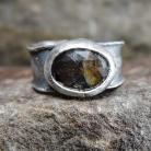 Pierścionki srebrny pierścionek,szafir fasetowany,srebro