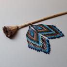 Kolczyki kolczyki długie,z frędzlami,kolorowe,indiańskie