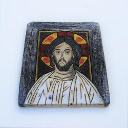 Beata Kmieć,ikona,ceramika,obraz,Chrystus - Obrazy - Wyposażenie wnętrz