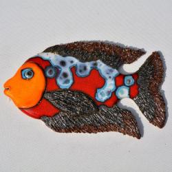 Beata Kmieć,ryba ceramiczna,obraz ceramiczny - Ceramika i szkło - Wyposażenie wnętrz