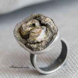 srebro,róża agatowa - Pierścionki - Biżuteria