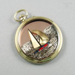 wisior,steampunk,żaglówka,jacht,dla żeglarza - Wisiory - Biżuteria