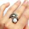 Pierścionki srebrny pierścionek,perła,metaloplastyka,925