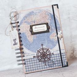 notes,dziennik podróżnika,a5,męski,podróż - Notesy - Akcesoria