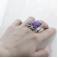 Pierścionki czaroit,fioletowy pierścionek,duży pierścionek