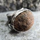 Bransoletki pierścionek z kamieniem boji,kamień boji,srebrny