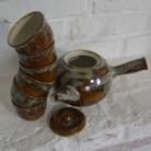Ceramika i szkło dzbanek,czajnik,kubki,zestaw do herbaty